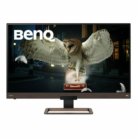 BenQ - EW3280U 32" 4K Monitor | IPS | Multi Media with HDMI HDR Eye-Care Integrated Speakers and Custom Audio Modes - Black/Metallic Brown