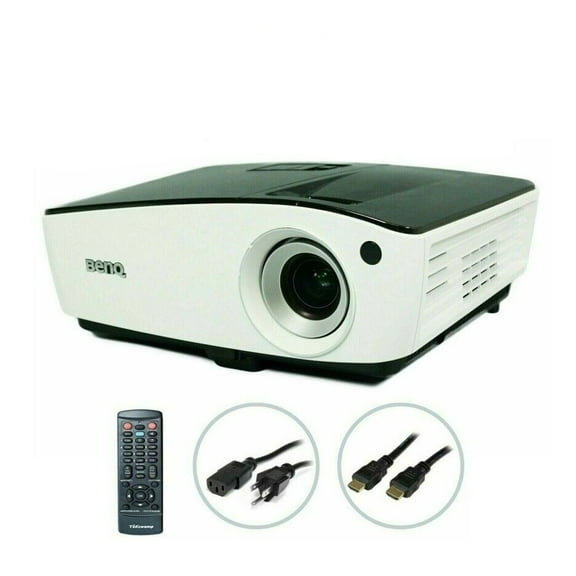 Pre-Owned BenQ MX723 DLP Projector 3700 ANSI HD 1080i HDMI with Accessories Bundle