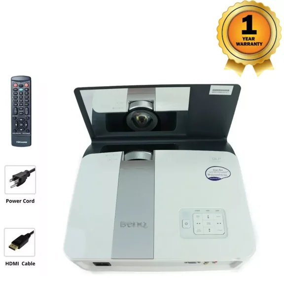 Pre-Owned BenQ MX850UST DLP Projector Education Learning LAN USB Smart Eco Mode with Accessories Bundle (Good)