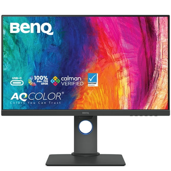BenQ PD2705Q Mac-Ready Monitor 27" QHD 1440p | 100% Rec.709 & sRGB | IPS | DeltaE <=3 | Calibration Report | ICC Sync | AQCOLOR | Pantone | Ergonomic | DisplayPort | USB-C(65W) | USB Hub | Daisy Chain