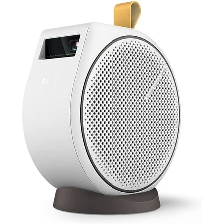 BenQ - GV30 Smart Portable Ceiling Projector, Extra Bass Bluetooth Speaker, Android TV - White