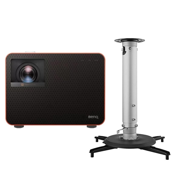 BenQ X3100i 4K Ultra HD HDR 4LED DLP Gaming Projector, Bundle with CM00G3 Universal Ceiling Mount