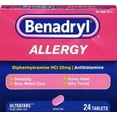 thumbnail image 1 of Benadryl Allergy Relief Ultratab Tablets 24 ea (Pack of 4), 1 of 2