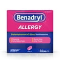 thumbnail image 1 of Benadryl Allergy Ultratabs, 25 mg, 24 Count, 1 of 9