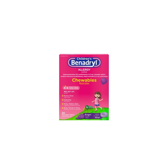 Benadryl Children's Allergy Chewables (Pack of 3)