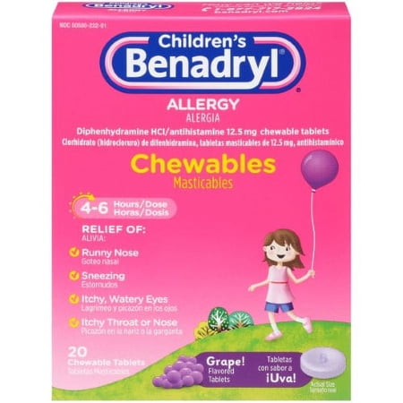 Benadryl Children's Allergy Chewables (Pack of 2)