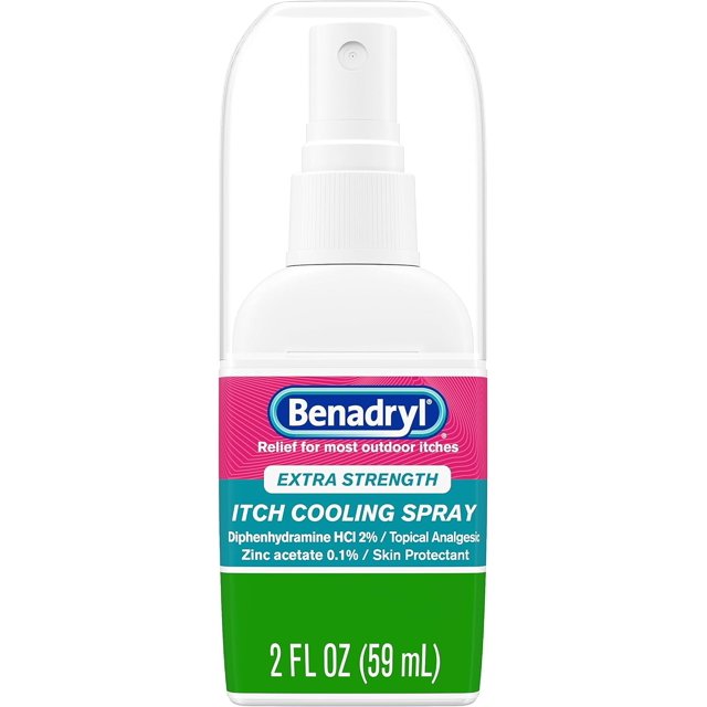 Benadryl Extra Strength AntiItch Cooling Spray, Diphenhydramine HCI