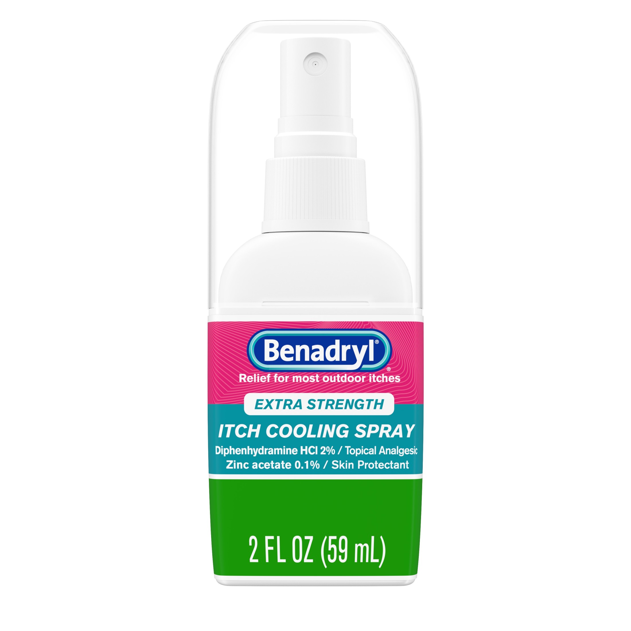 Benadryl Extra Strength Anti-Itch Cooling Spray, Travel Size, 2 fl. oz - image 1 of 12
