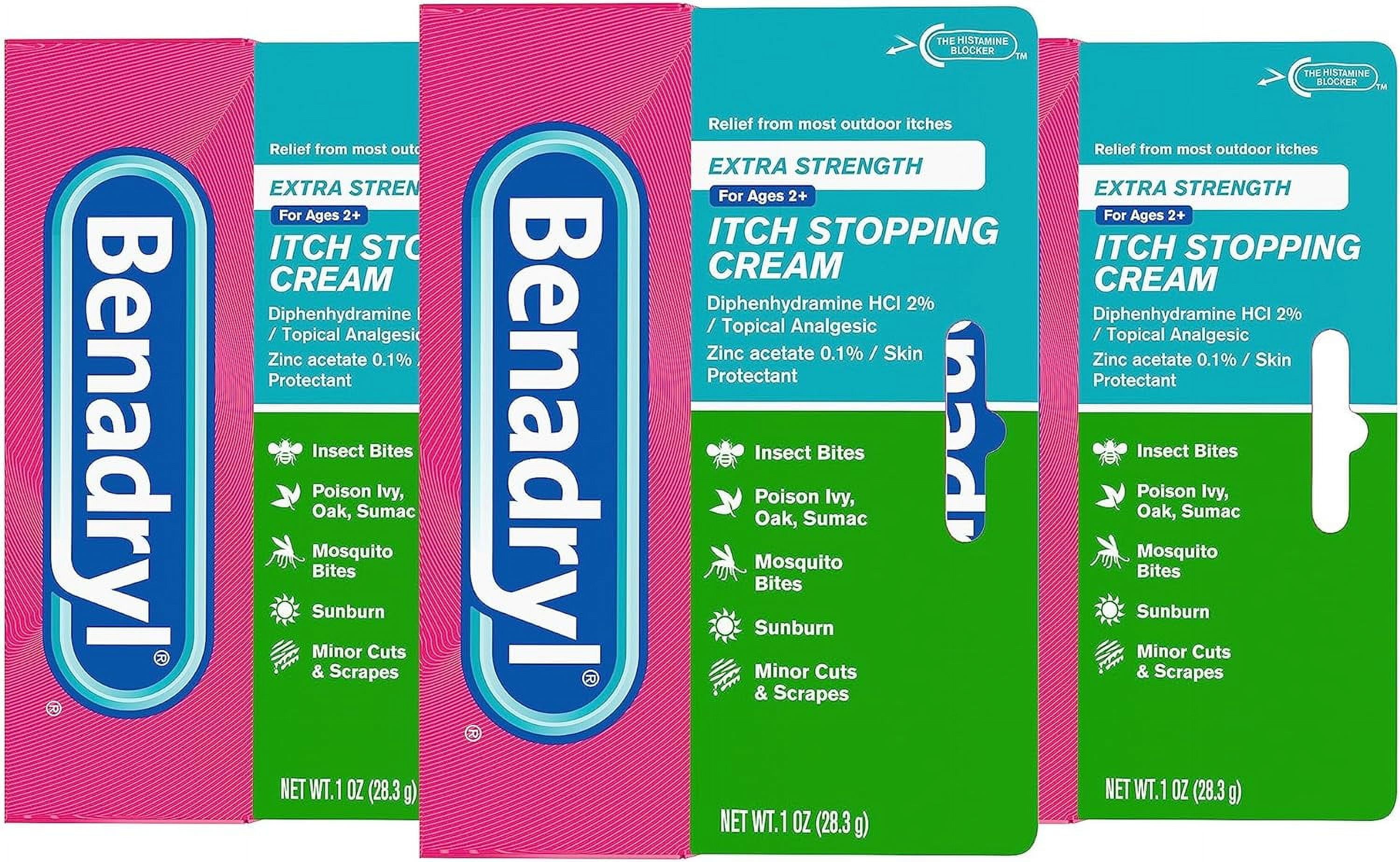 Benadryl Extra Strength AntiItch Topical Cream with 2 Diphenhydramine