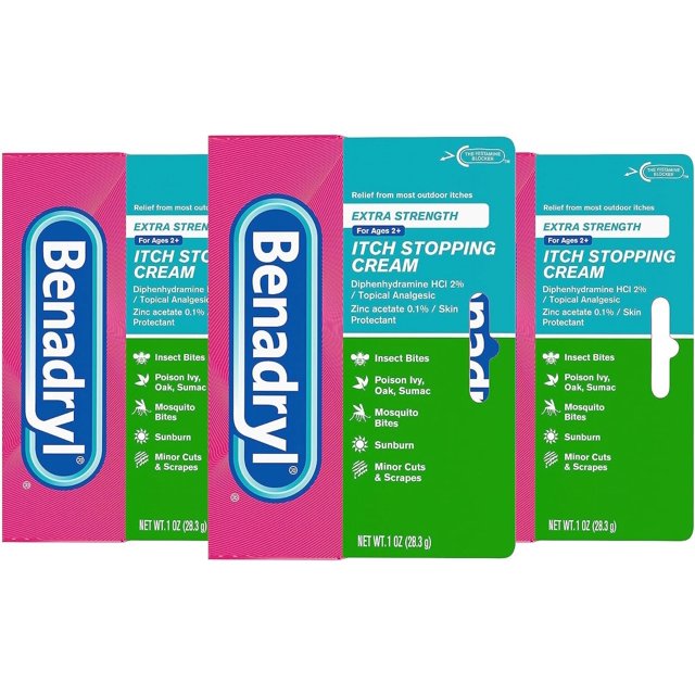 Benadryl Extra Strength AntiItch Topical Cream with 2 Diphenhydramine