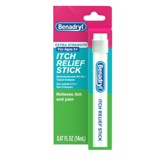 Benadryl Extra Strength Itch Relief Stick, Travel Size, 0.47 fl. oz