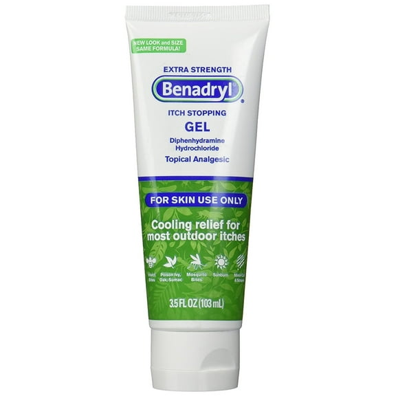 Benadryl Extra Strength Itch Stopping Gel 3.5 oz (Pack of 4)