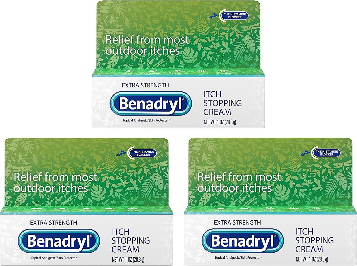 Benadryl Extra Strength Topical AntiItch Relief Cream, Diphenhydramine