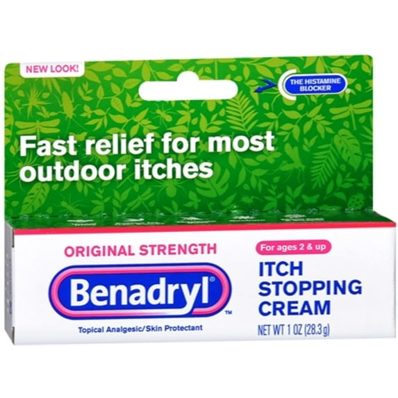 Benadryl Itch Stopping Cream Original Strength 1 oz (Pack of 3)