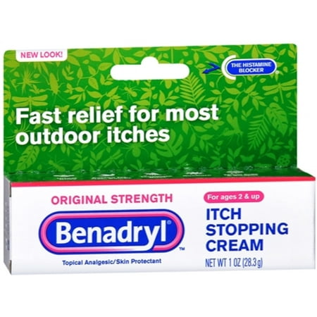 Benadryl Itch Stopping Cream Original Strength 1 oz (Pack of 4)