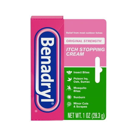 Benadryl Original Strength Itch Relief Cream, Topical Analgesic, 1 oz
