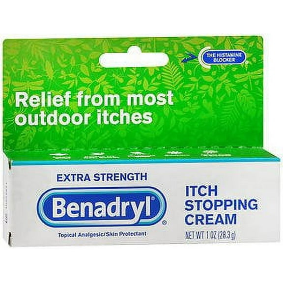 Benadryl Topical Itch Stopping Cream, Extra Strength (Pack of 4)