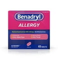 thumbnail image 1 of Benadryl Ultratab Antihistamine Allergy Medicine Tablets, 48 Count, 1 of 11