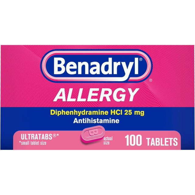 Benadryl Ultratabs Antihistamine Allergy Relief Medicine