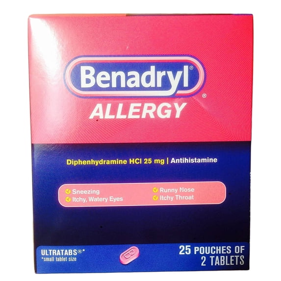 Benadryl allergy dispenser 2 ct