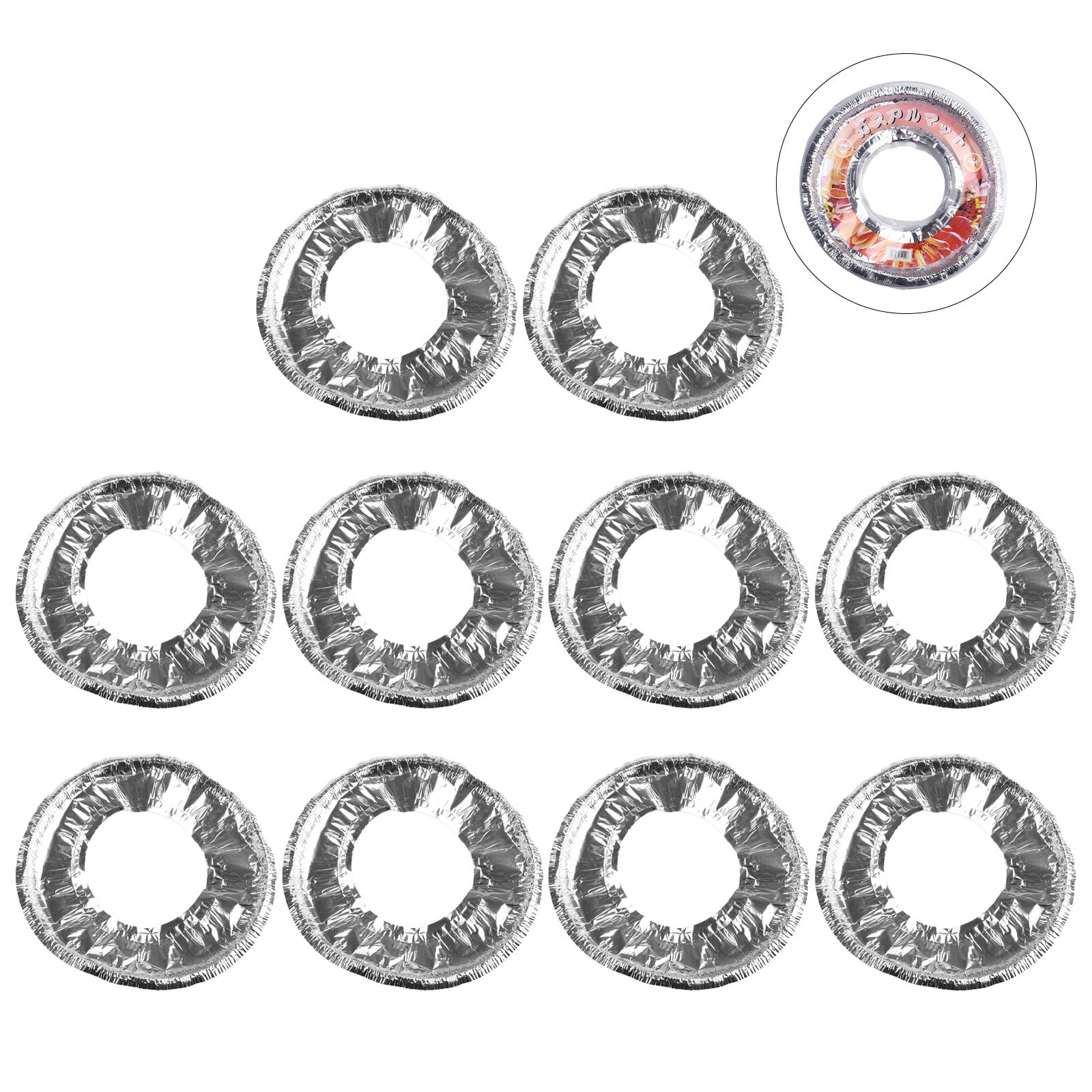 Benafini 10Pcs Stovetop Cleaning Pad Mat Aluminum Foil Stove Mat Gas