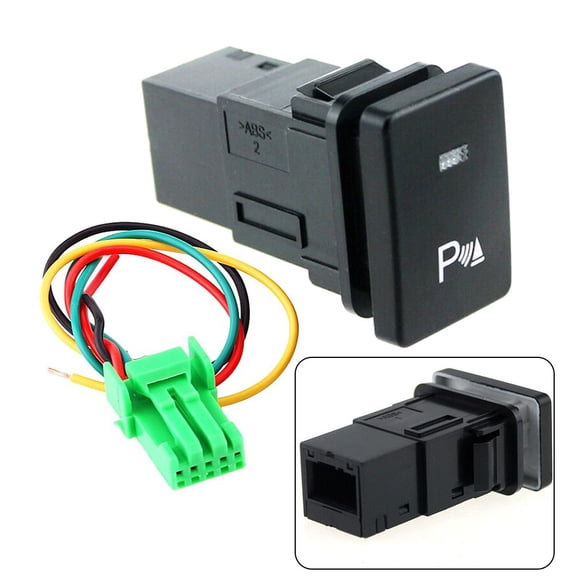 Benafini 12V Car Switch Parking Pattern Push Button with 15cm Cable for Toyota for Camry