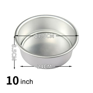 D-groee Food Cake Pan, Round Chiffon Cake Mold Aluminum Tube Pan Baking Cake Mould with Removable Bottom, Size: 10, Other