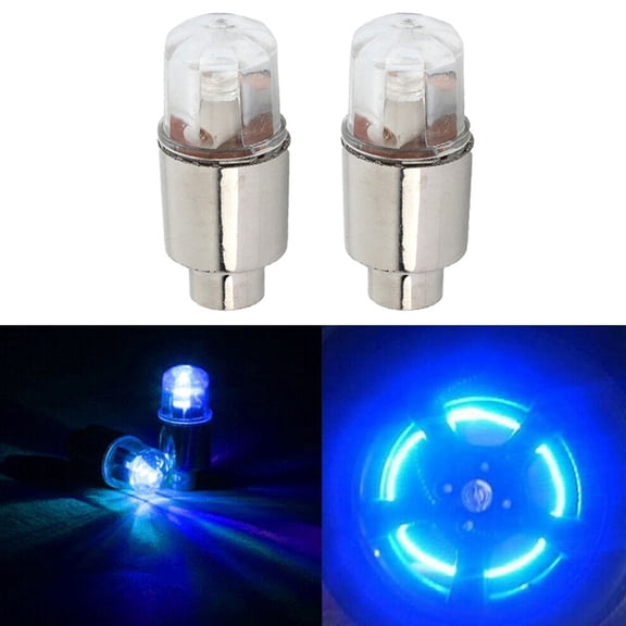 Benafini 2Pcs Car Wheel Tire Tyre Air Valve Stem Led Light Covers Auto Accessories