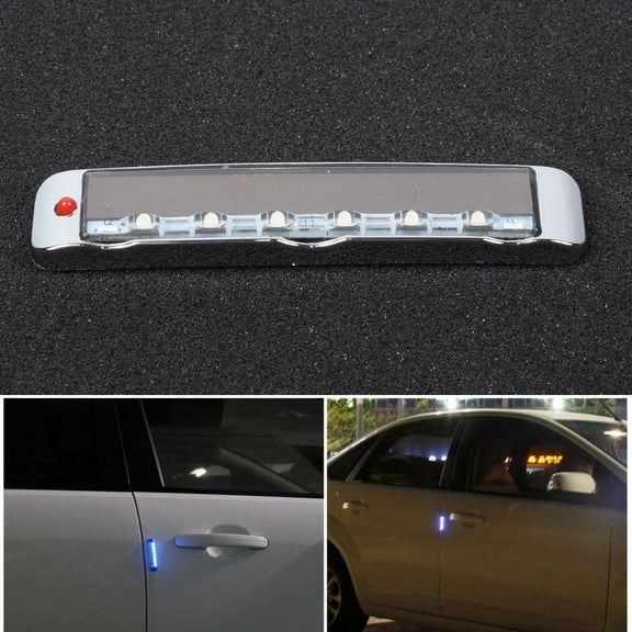 Benafini 7 Colors Car Solar Led Strobe Lights Flash Side Signal Blinker