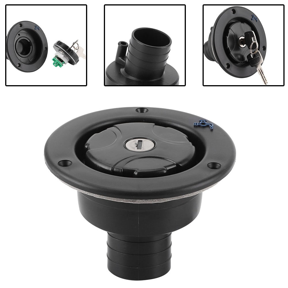 Benafini Gravity Water Inlet Rv Water Filling Water Filler Black Lockable Water