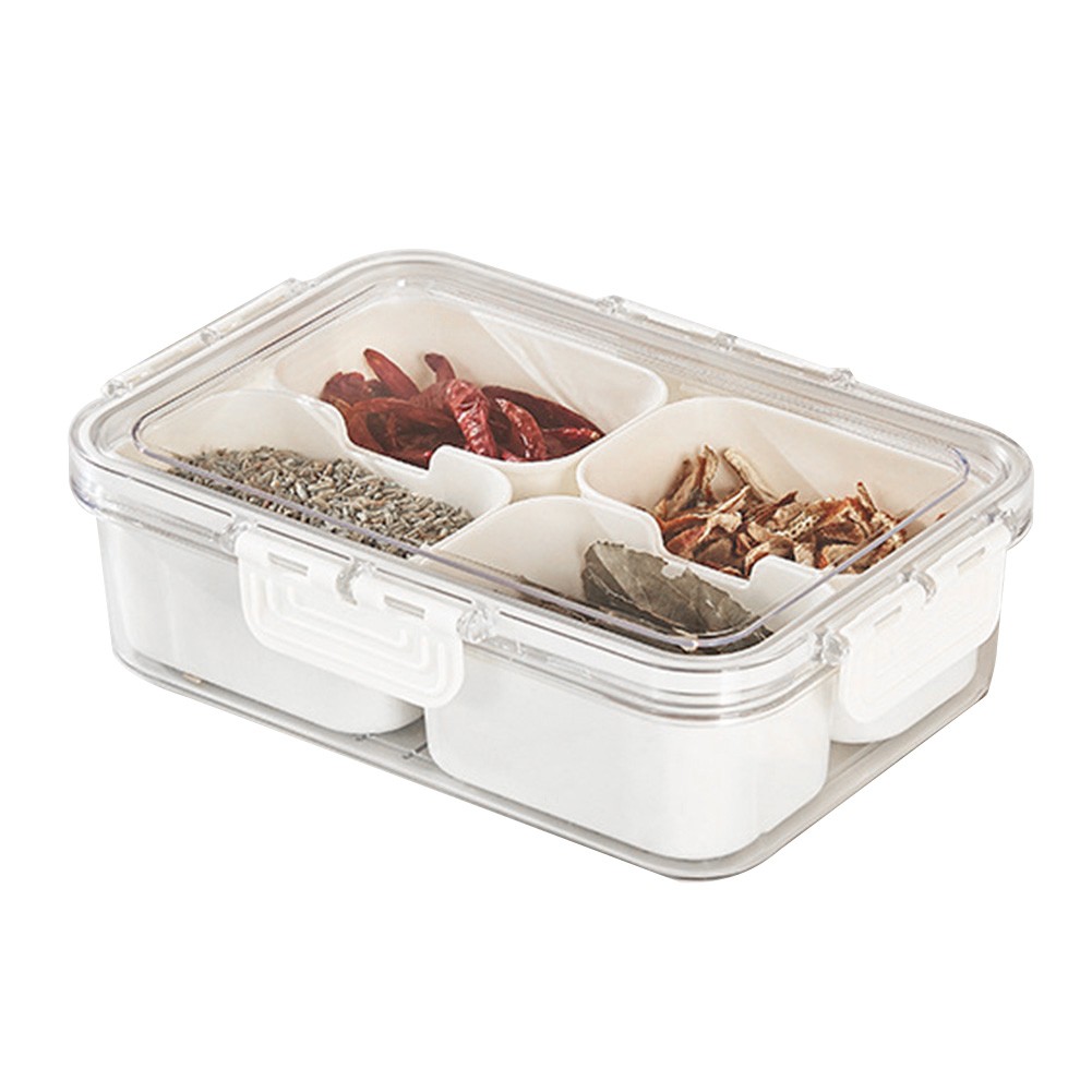 Benafini Portable Clear Organizing Serving Tray for Candy, Fruits, Nuts