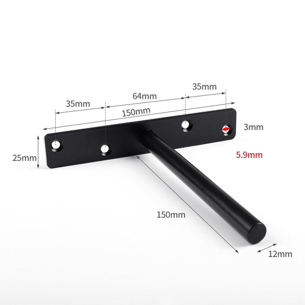 Benafini Wall Mount Shelf Storage Shelf Invisible Floating Shelf Metal