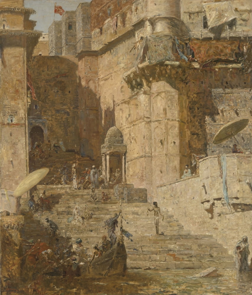 Benares (Varanasi Canvas Art - (24 x 36)