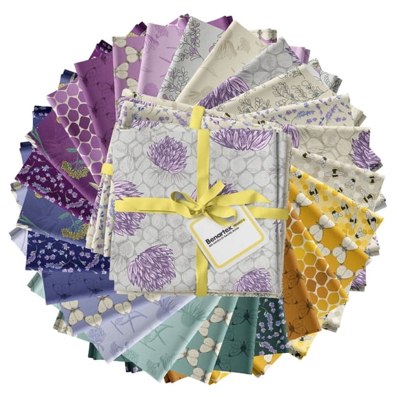 Benartex - Bee Haven Fat Quarter Bundle by Rachel Rossi Designs 26 pcs