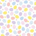 thumbnail image 1 of Benartex Easter Love Bunny Patterned Eggs on White 100% Cotton Fabric Price per Yard, 1 of 1