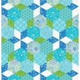 thumbnail image 1 of Benartex Sewing Room 2 Hexagons Lake Novelty 100% Cotton Fabric, 1 of 2
