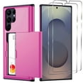 thumbnail image 1 of Benbenjaytek for Samsung Galaxy S25 Ultra Wallet Case with Card Holder, 2X Screen Protector Dual Layer Heavy Duty Protective Hidden Card Slot Case for Galaxy S25 Ultra 6.9" 2025 (Rose Pink), 1 of 7