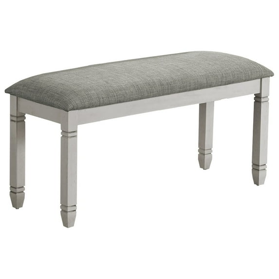 Bench - 41" Rectangular - Kitchen - Dining Room - Entryway - Bedroom - Gray Wood