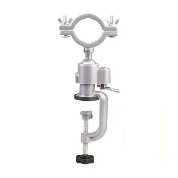 Bench Clamp Vise, 360 Degree Universal Electric Drill Stand Grinder Holder Bracket for Jewelry Making, Table Electric Drill Household(B)