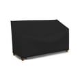 thumbnail image 1 of Covers & all Bench Cover 12 Oz Waterproof - 100% Weather Resistant Customizable Bench Seat Cover with Air Pockets and Drawstrap for Snug Fit (75" X 28.5" X 30", Black), 1 of 7