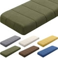 thumbnail image 1 of Bench Cushion 42x16x4 Inch for Indoor Outdoor Furniture Tufted Thicken Bay Window Seat Cushion Non Slip Waterproof Dining Piano Bench Pad Pillow Anti Cat Scratch for Patio Porch Swing, Green, 1 of 12