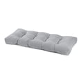 thumbnail image 1 of ROFIELTY Window Sill Cushion 36x14, Striped Plush Bench Pad for Indoor Seating, Thick Foam Window Seat Mat with Removable Cover, Decorative Settee Cushion for Kitchen & Mudroom, Gray, 1 of 6
