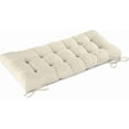 thumbnail image 1 of Bench Cushion for Indoor Furniture 48x19 inch Rectangle Bench Seat Cushion for Bay Window Entryway Bench Thick Textured Chair Cushion with Non-Slip Backing 1 Pack, Beige, 1 of 8