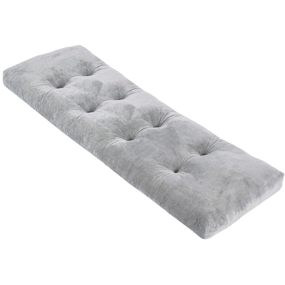 Bench Cushion, Non-Slip Tufted Bench Cushions for Swing, Shoe Storage, Window Seat (45"x18", Grey)