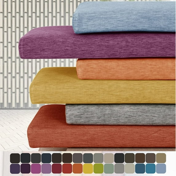 Bench Cushion Pads for Indoor/Outdoor Furniture/Window Seat Chair Sofa Couch Swing Garden 70D High-Resilience Upholstery Thickened Foam 2 Ties with Beige Non-slip Bottom 3 Inch Thickness