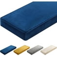 thumbnail image 1 of Bench Cushions 42x16x4 Inch Window Seat Cushions for Indoor Furniture Velvet Kitchen Dining Bay Seat Tufted Porch Swing Thicken Bench Pad Memory Foam(Royal Blue), 1 of 12