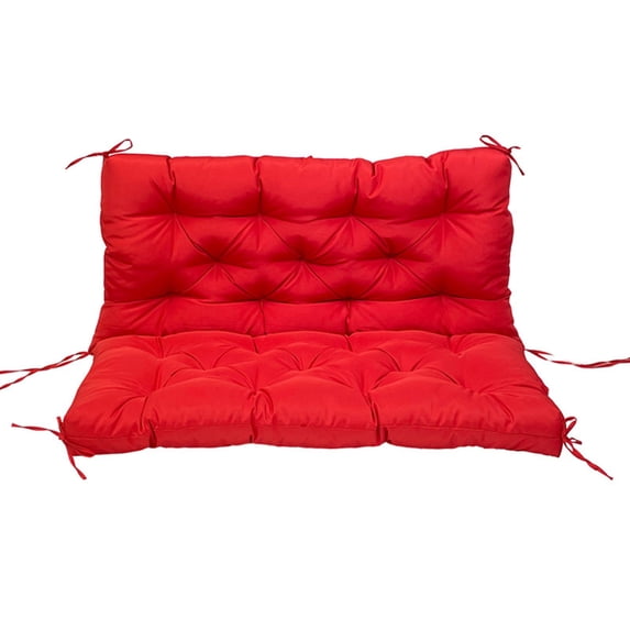 Bench Cushions for Outdoor Furniture Porch Patio Swing Chair Replacement Thick Cushion with Backrest 2 or 3 Person Waterproof 40x40 Inch