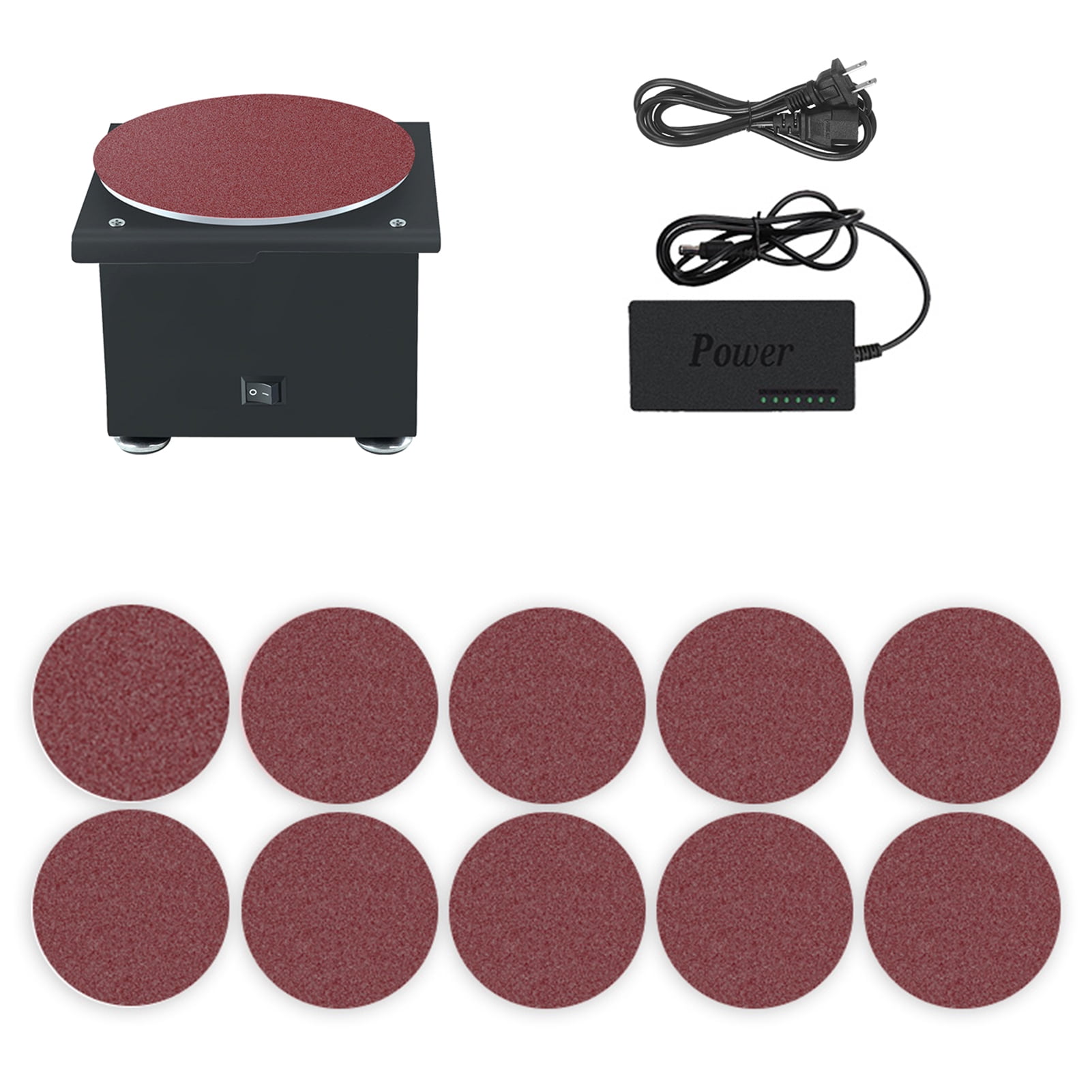 Bench Disc Sander Electric Edge Sharpener 7 Variable Speed 10 Sanding