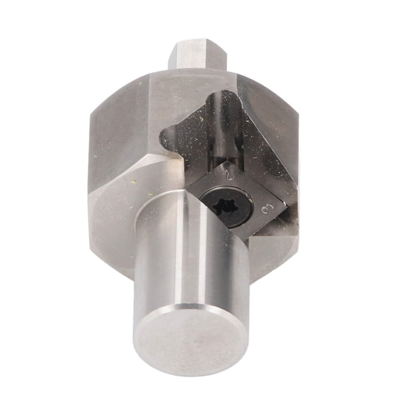Bench Dog Hole Chamfer Reamer and Deburring Tool, 0.35 in / 9mm Hex Shank T10 Alloy Insert Stainless Steel Hole Chamfering Cutter for Woodworking DIY Projects (Fits 0.75 in / 19mm Dog Holes)