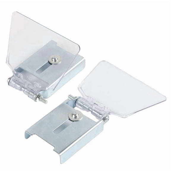 Bench Grinder Eye Shield with Reinforced Stainless Steel Bracket, 2-Pack, Easy to Install